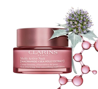 Clarins Multi-Active Crema Notte Niacinamide + Sea Holly Extract 50ml Tester