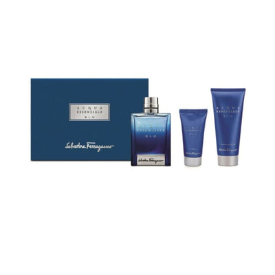 Salvatore Ferragamo Cofanetto Profumo Uomo Acqua Essenziale Blu Eau De Toilette - Profumo Web